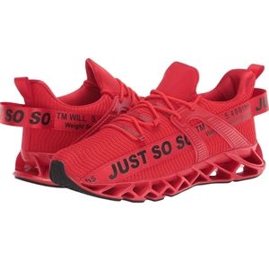 JSLEAP Mens Womens Unisex Running Shoes Walking Non Slip Blade Type Sneakers